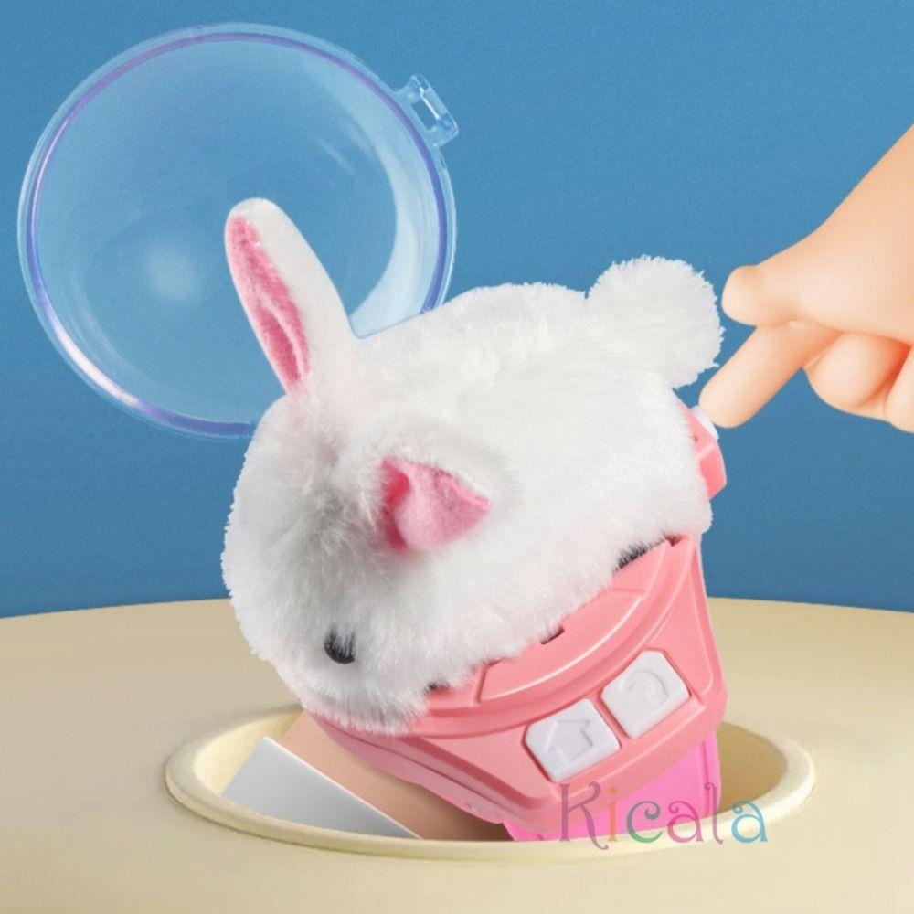 USB Charging Kapibala Watch Electric Toy 3D Cartoon Rabbit Racing Toys for Children/Student Gift