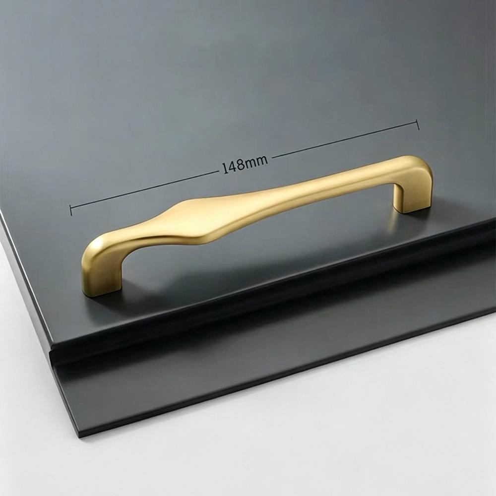 New Bright Gold Cabinet Handles Zinc Alloy Copper Door Knob Drawer Knobs Shoe Cabinet