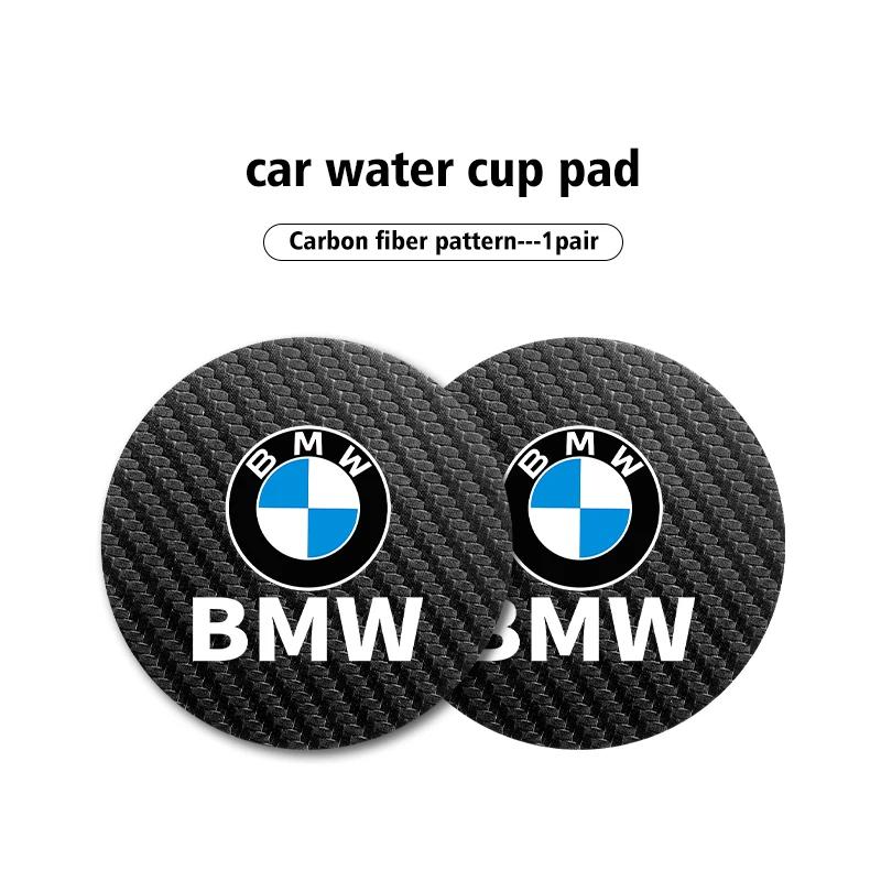 BAAY1 Car Sticker For BMW For BMW Car Universal Cup Holder Anti-Slip Insert Coasters Pads Accessories E30 E34 E36 E39 E46 E52 E53 E60