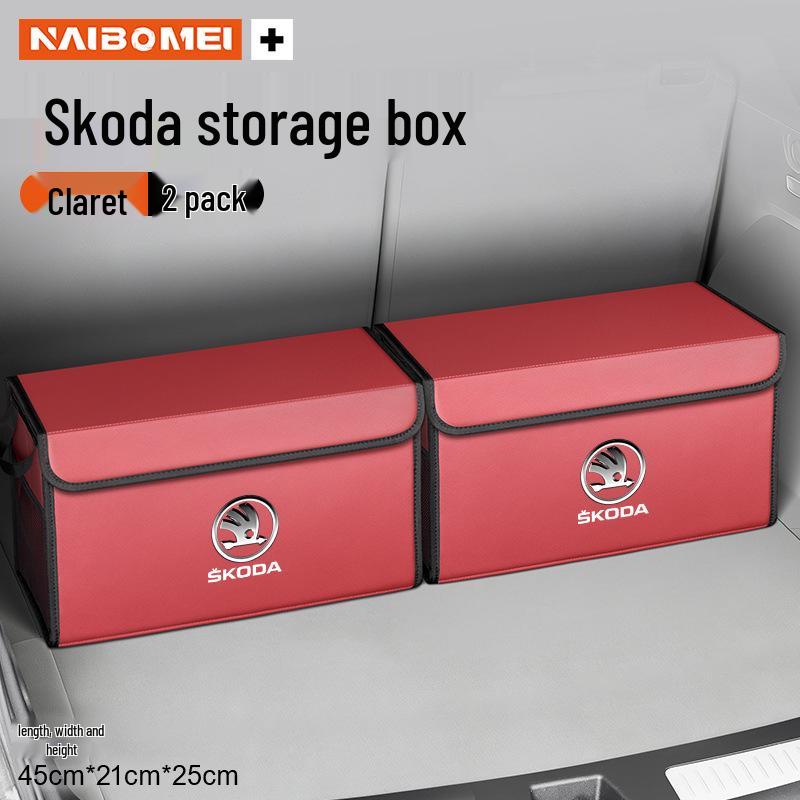 Compatible Car Trunk Storage Box for Skoda Octavia, Superb, Hao Rui, Kodiaq, Kamiq, Xin Dong