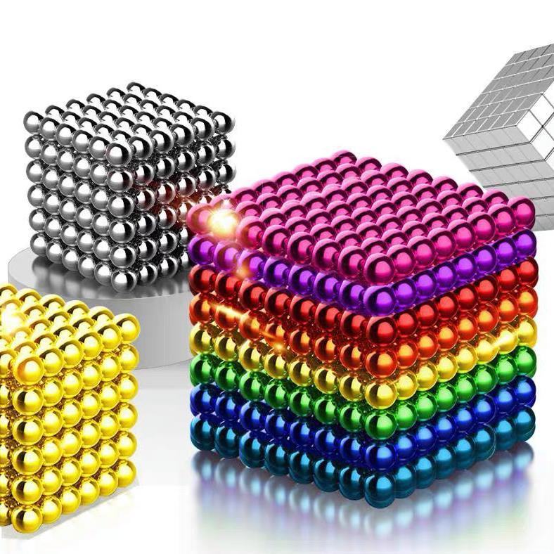 5 мм 3 мм 512 шт. DIY Buckyballs Магические шары Магнитные строительные блоки Neocube бусины Архитектура Fun Stress Presure Детские игры-головоломки Игрушки