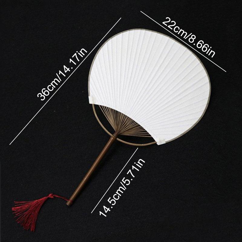 Элегантный и уникальный традиционный простой веер DIY искусство ручная роспись круглый квадратный высококачественная рисовая бумага