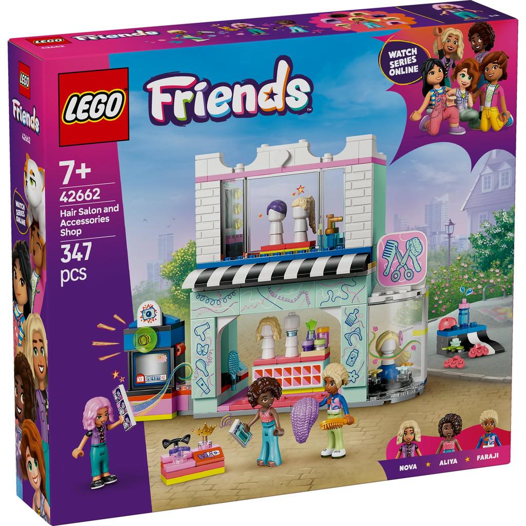 LEGO Friends Парикмахерская и магазин аксессуаров Игрушка Подарок на день рождения Конструктор Девочки Мальчики Дети Возраст 7, 8, 9 лет, Начальная школа Ролевая игра Дом 42662