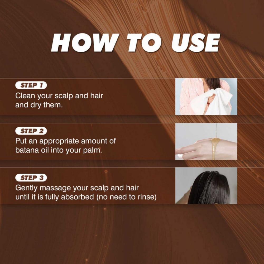 Масло Батана Уход за волосами Питает Укрепляет Придает объем Делает волосы гладкими и блестящими