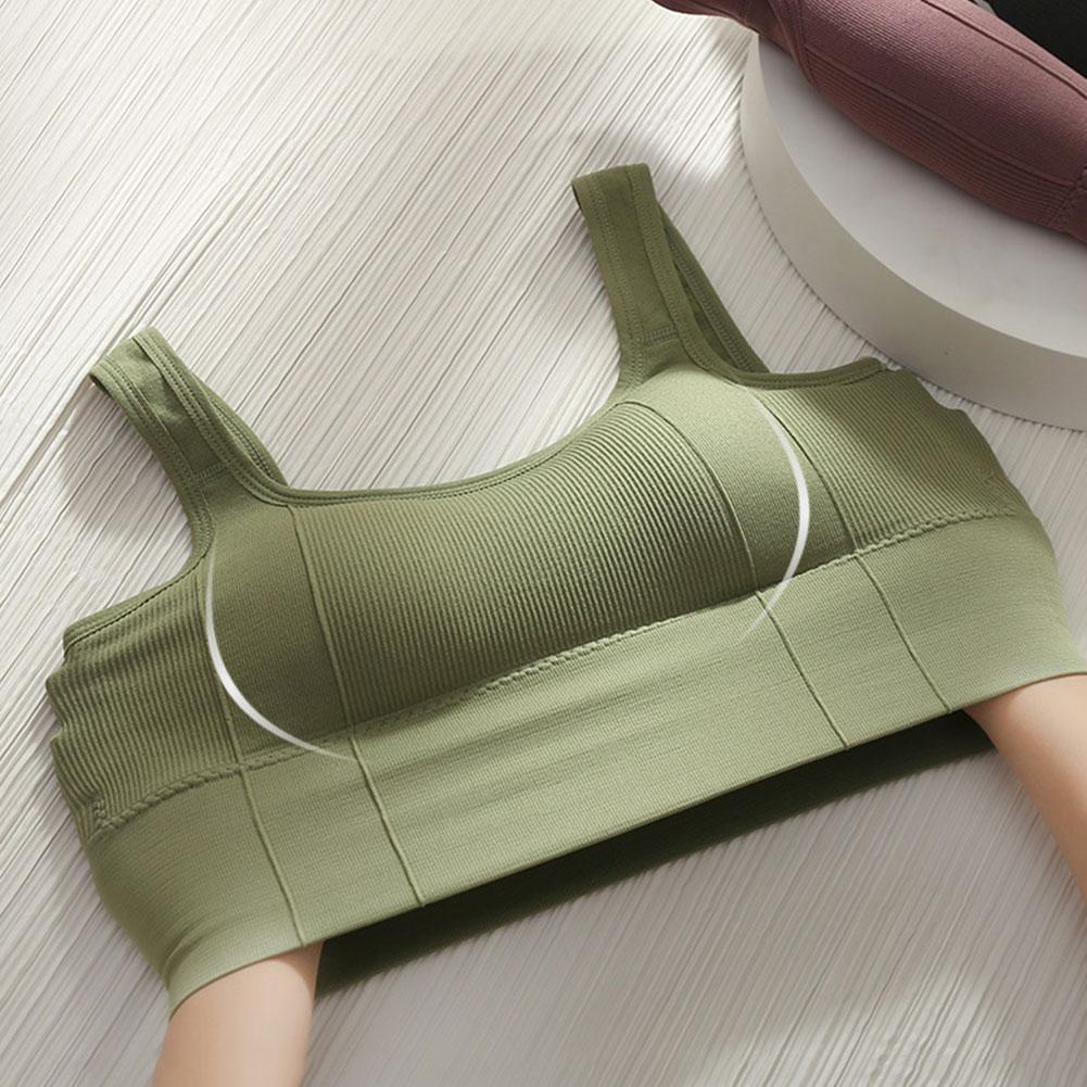 Women Seamless Yoga Bra Breathable Sports Bra Anti-sweat Fitness Top Shockproof Crop Top Push Up Sport Bra Gym Workout Top