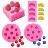 4 шт./компл. 3D силиконовые формы для фруктов, формы для выпечки клубники, мандарина, малины и черники для торта, кекса, мыла, восковой свечи, шоколада