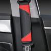 Yousheng 2Pcs Car Seat Belt Cover Carbon Fiber Safety Belt Shoulder Guards Breathable Safety Harness Pad for Protecting Neck Shoulder