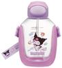 Skater One Push Straw Bottle Water Bottle with Shoulder Belt 780ml Sanrio Kuromi Marsh Gumi PDSH8DX