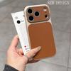 Ретро кожаный чехол для телефона для For Iphone 17 Air 13 14 1 16 17 Pro Max 1 16 14 Plus Ударопрочный жесткий защитный чехол