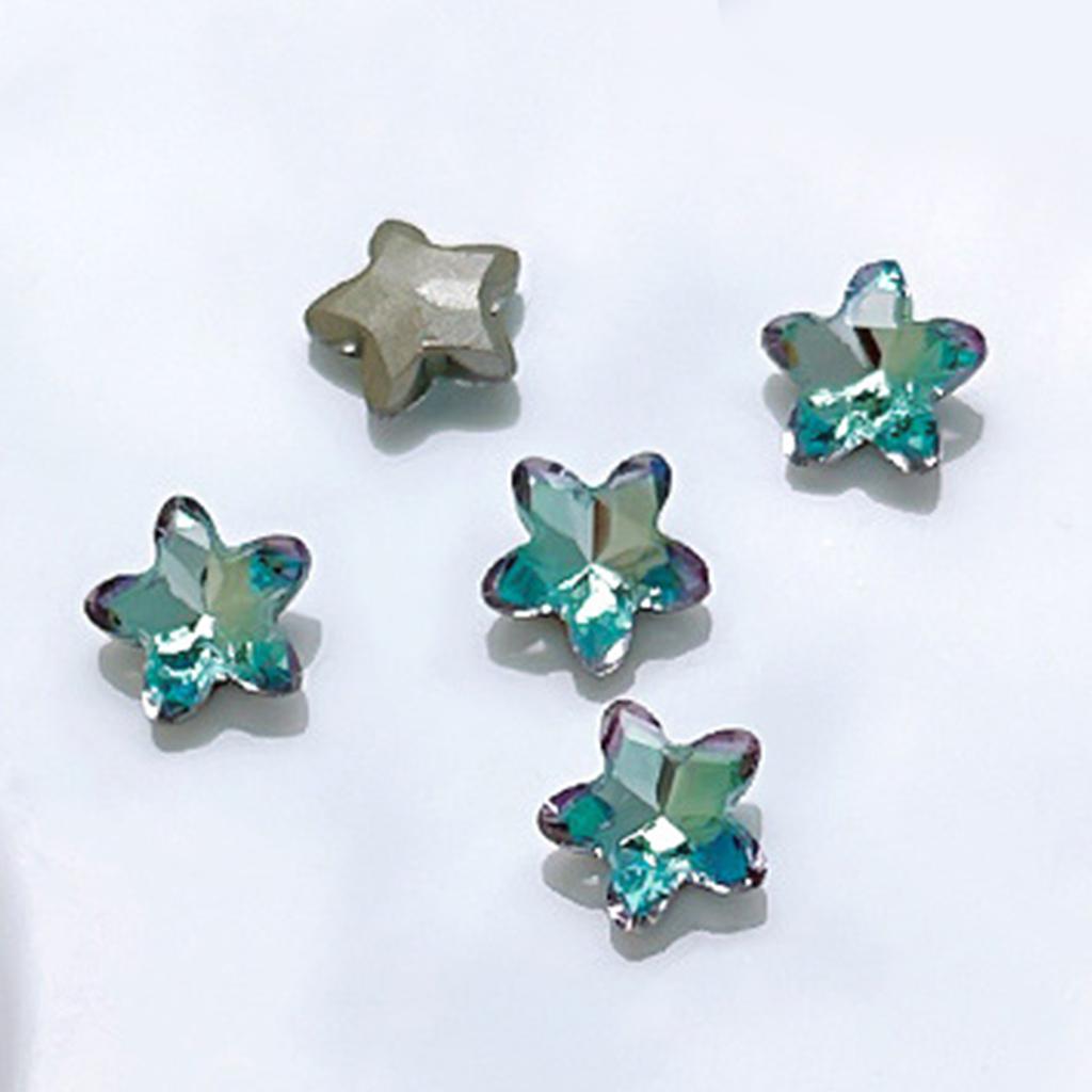 10x/Set Hearts Nail Art Charms for DIY Nails Pointed Back Nail Rhinestones Square Nail Charms Butterfly Shape Nail Gems