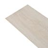 VidaXL Planche de Plancher PVC Autoadhésif 2 mm Blanc Chêne Revêtement de Sol 245172