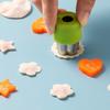 12Pcs Fruit Vegetable Cutter Shapes Set Mini Cookie Cutters Fruit Cookie Pastry Stamps Mold Reusable Food Shape Cutter Kit Kitchen Helper