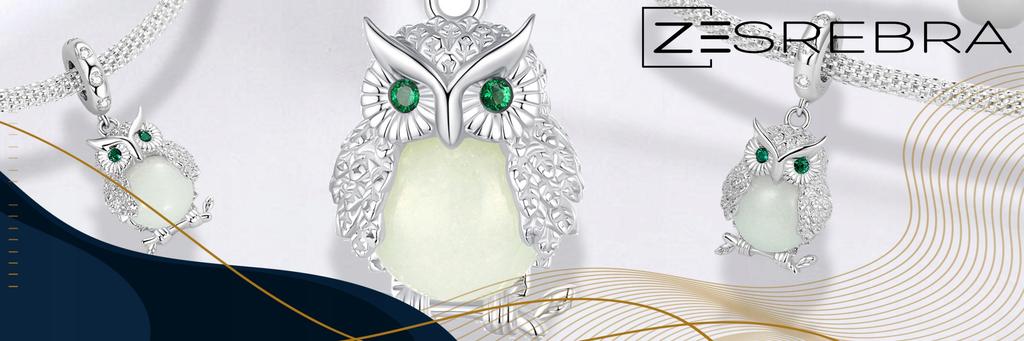 Charms Glowing Owl Fluo Pr 925 Pendant Bead Owl Wisdom