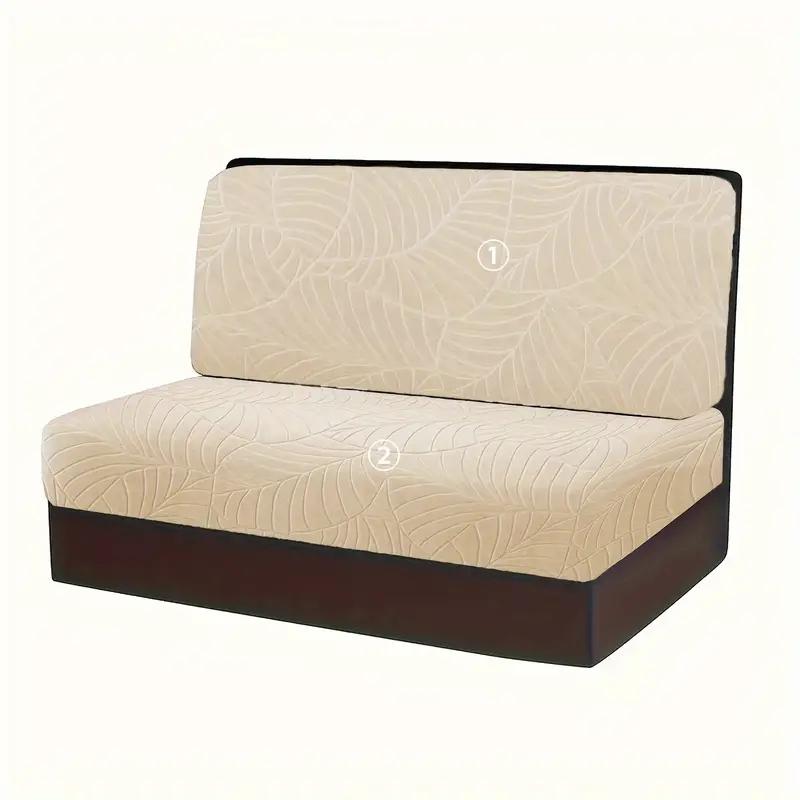 Чехол на подушку сиденья дивана-столовой Jacquard Rv с эластичными подлокотниками, противоскользящий, грязеотталкивающий, для кемпера или автомобильной скамьи.