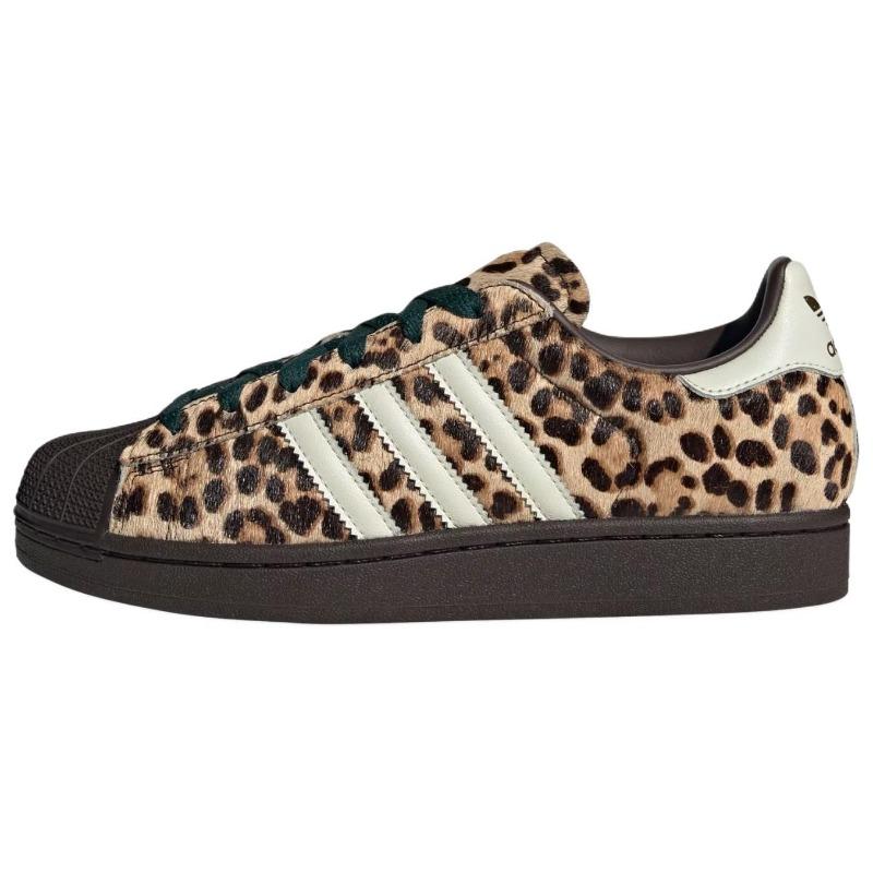 adidas Оригинальные кроссовки Superstar 2 Удобные Классические Женские Кроссовки Коричневые Белые KI4203