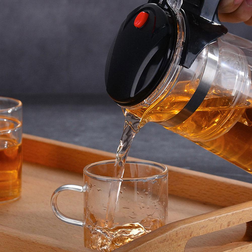 Heat Resistant Glass Teapot Puer Kettle Tea Infuser Chinese Kung Fu Teawear One-click Filtering Tea Pot Coffee Pot Home Teaware