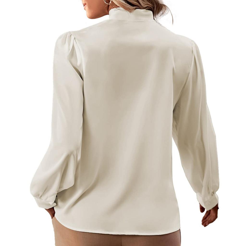 Женская повседневная и модная однотонная рубашка с длинным рукавом Топ Рубашка с длинным рукавом Топ
