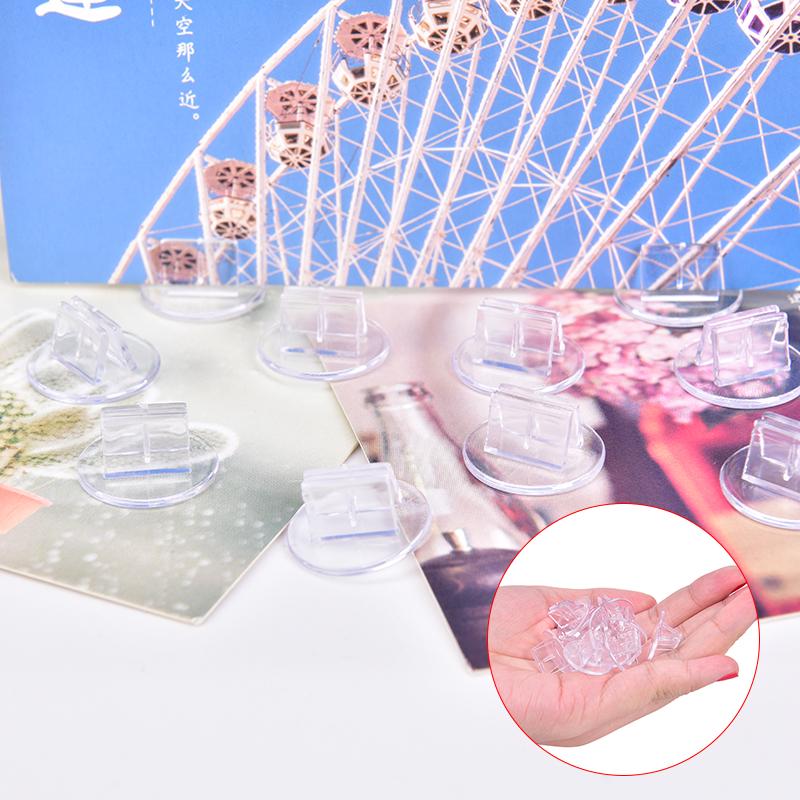 10PCS/Lot Cards Base Stand for Paper Card Board Games Transparent Plastic Stand Card For Children Cards Holder Game Accessories