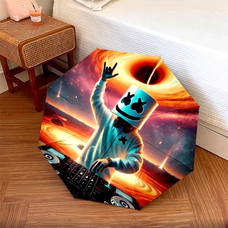 Зонт с узором зефир, Новый стиль, 1 шт., Автоматический складной зонт, Портативный складной дорожный зонт, Уличный зонт, Подарок на день рождения