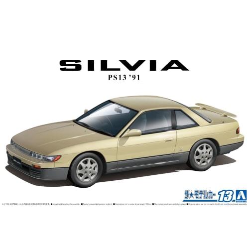 Aoshima Bunka Kyozai 1/24 The Model Car Series No.13 Nissan PS13 Silvia K's Diamond Package '91 Plastic Model Car (Automobile)