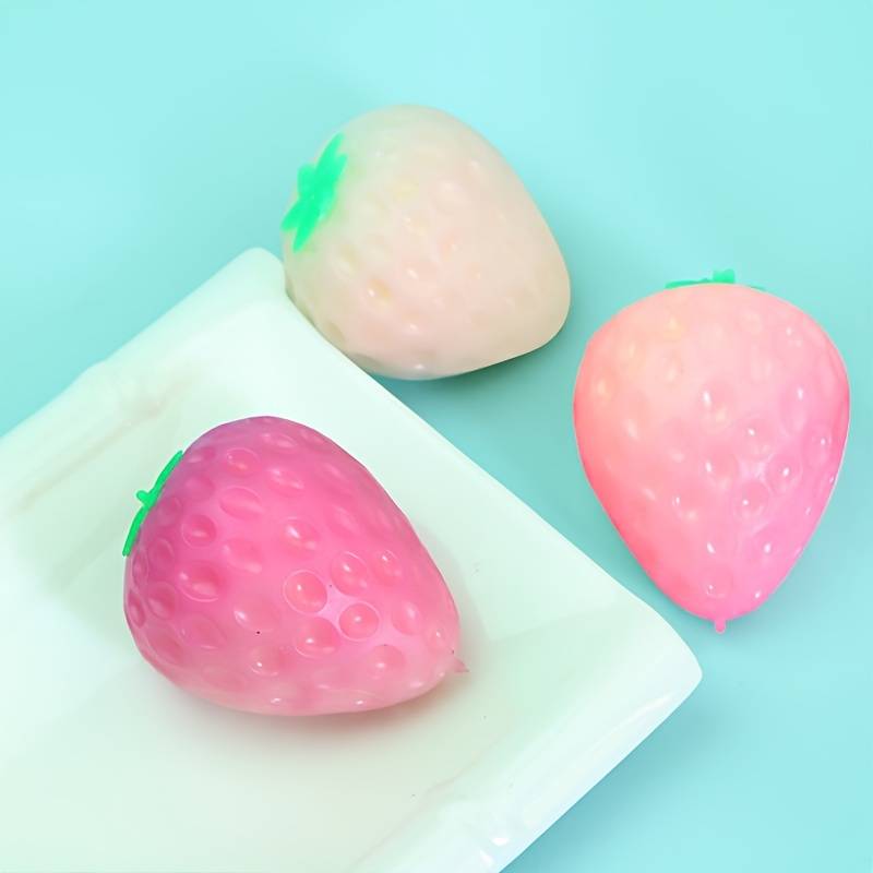 1 шт., игрушка-клубника, меняющая цвет, меняющая цвет на солнце, игрушка-сжиматель, гаджет, Новый год, праздник весны, Пасха, милые маленькие подарки.