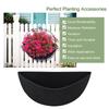 3pcs Planter Basket Liners Half Round Fabric Felt Flower Pots Liner Plant Garden Decoration Replacement Liners For Outdoor Decor