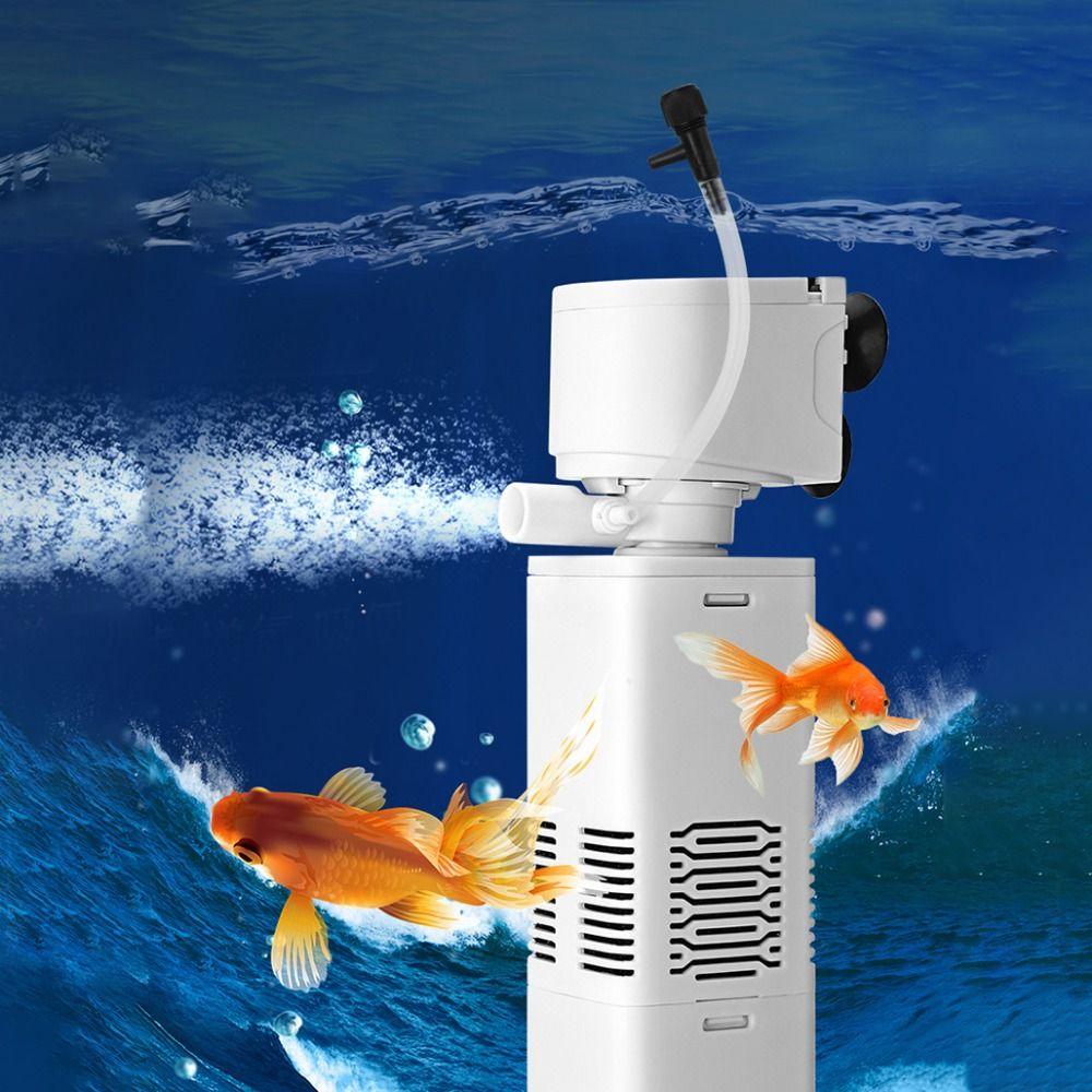 Настенный фильтр для аквариума с присоской, кислородный воздушный насос, внутренний фильтр для аквариума