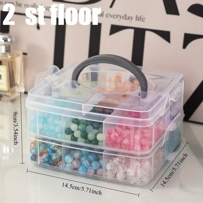 1 шт. коробка для хранения ювелирных изделий, серьги, серьги, коробка для хранения, многослойная прозрачная сетка, портативная многофункциональная коробка для хранения ювелирных изделий.