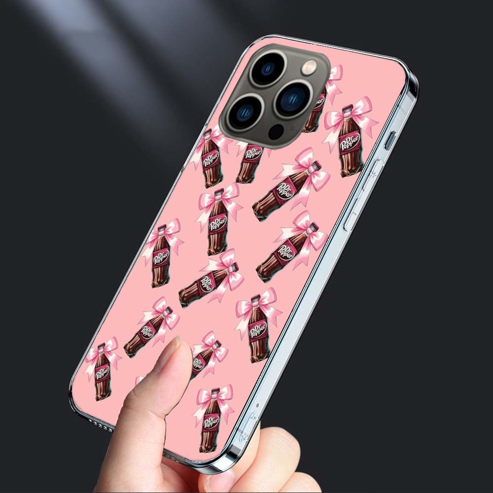 Чехол для телефона Вишневый D-Dr-P-Pepper Напиток Для Iphone 16E 15 Pro 14 Plus 17E 16 17 Pro Max Air 11 12 13 Mini Ударопрочный Capa Милый