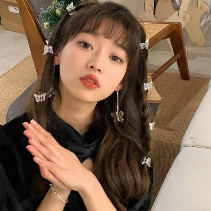 10 шт. маленькие заколки для волос в форме бабочки, прозрачные летние красочные головные уборы с бабочками, аксессуары для волос для девочек