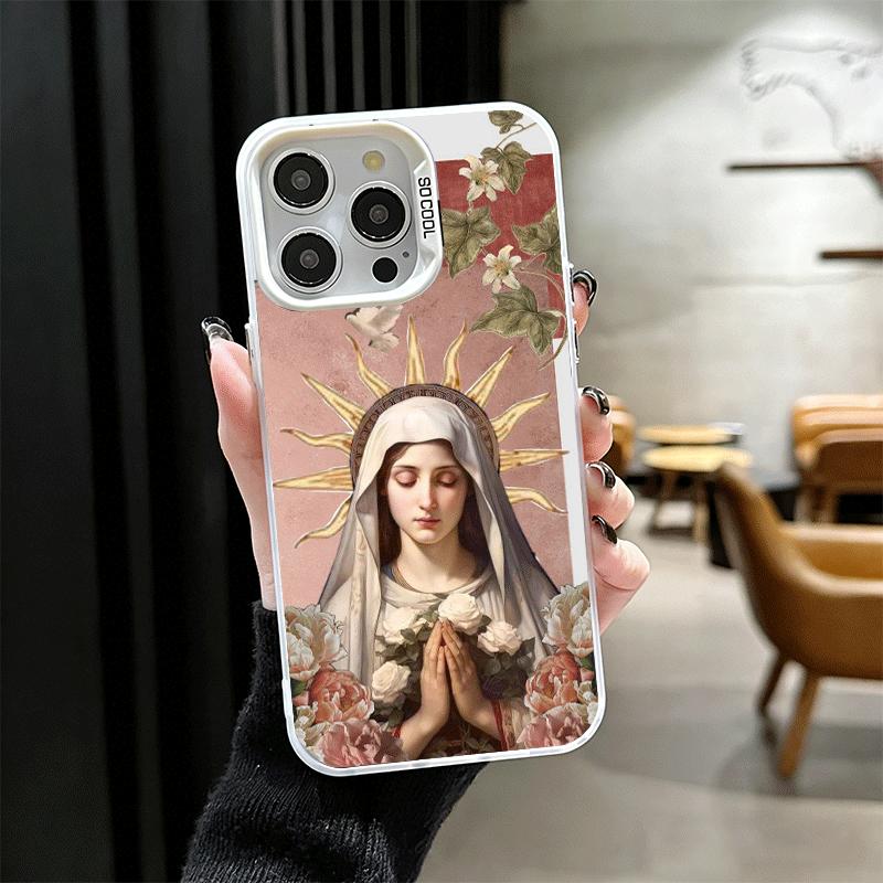 Virgen Mary Virgin De Guadalupe Soft Phone Case for iPhone 15 16 17 Pro Max 17Air 16E 14 Plus 13 12 Mini Shockproof Cover Back S