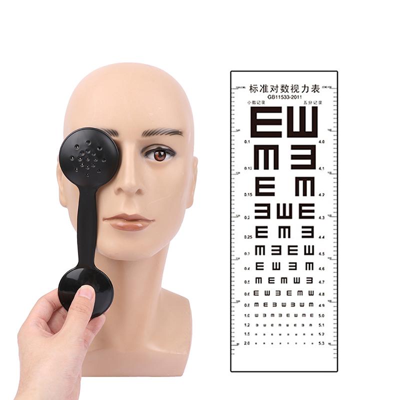 1 шт., пластина-блок для глазного окклюдера для проверки зрения, профессиональный прозрачный ручной инструмент для оптометрии с двойной головкой