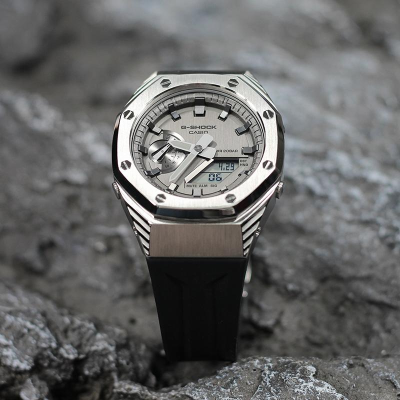 CASIO Custom Collection GM 2100MF 5A Electronic Movement Resin Strap Watch Unisex GM-2100MF-5A(Watch4--)