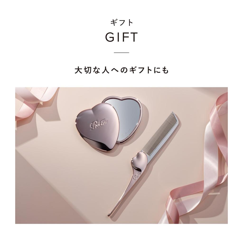 Store ReFa HEART MIRROR ReFa HEART Comb Aira Set Rose Gold [Official Exclusive] + -