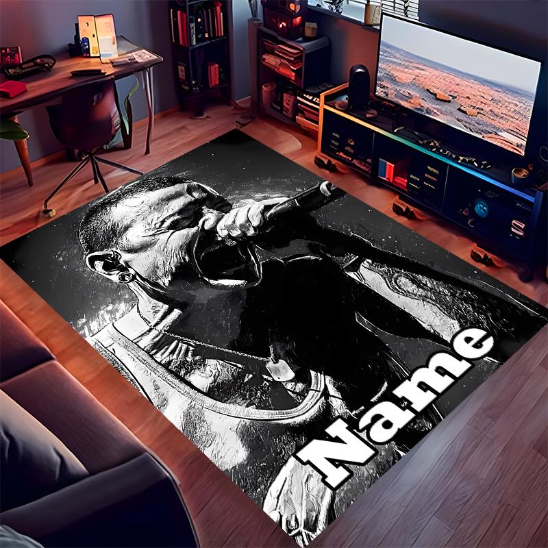 Custom personalization Linkin Park Print Area Rug - Soft, Washable Non-Slip Indoor Mat,Living Room,Home&Office Decorative Rug