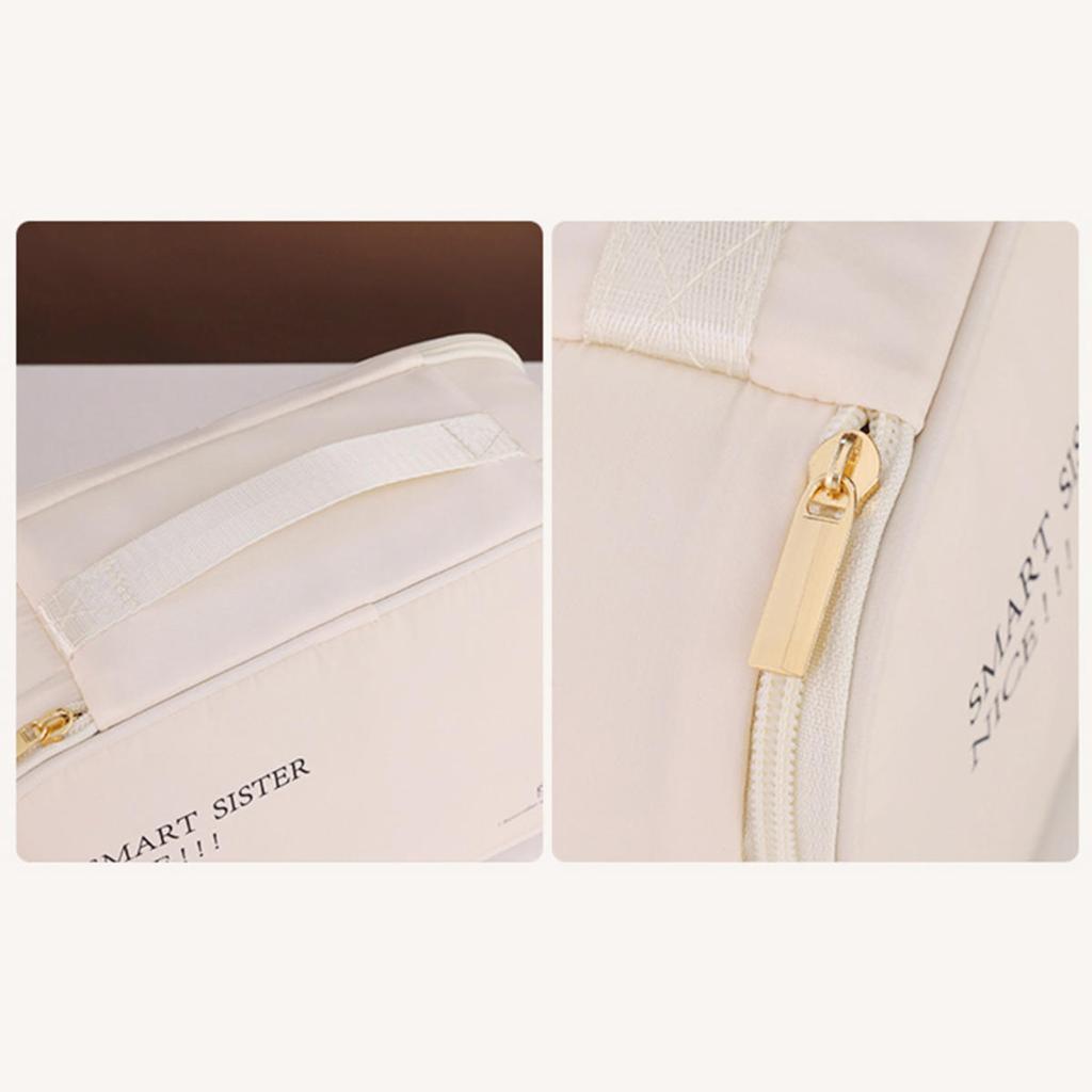 Дорожная сумка для хранения Портативный органайзер для нижнего белья, колготок, носков Двухслойная Большая вместимость Сумка для багажа Предметы первой необходимости для путешествий