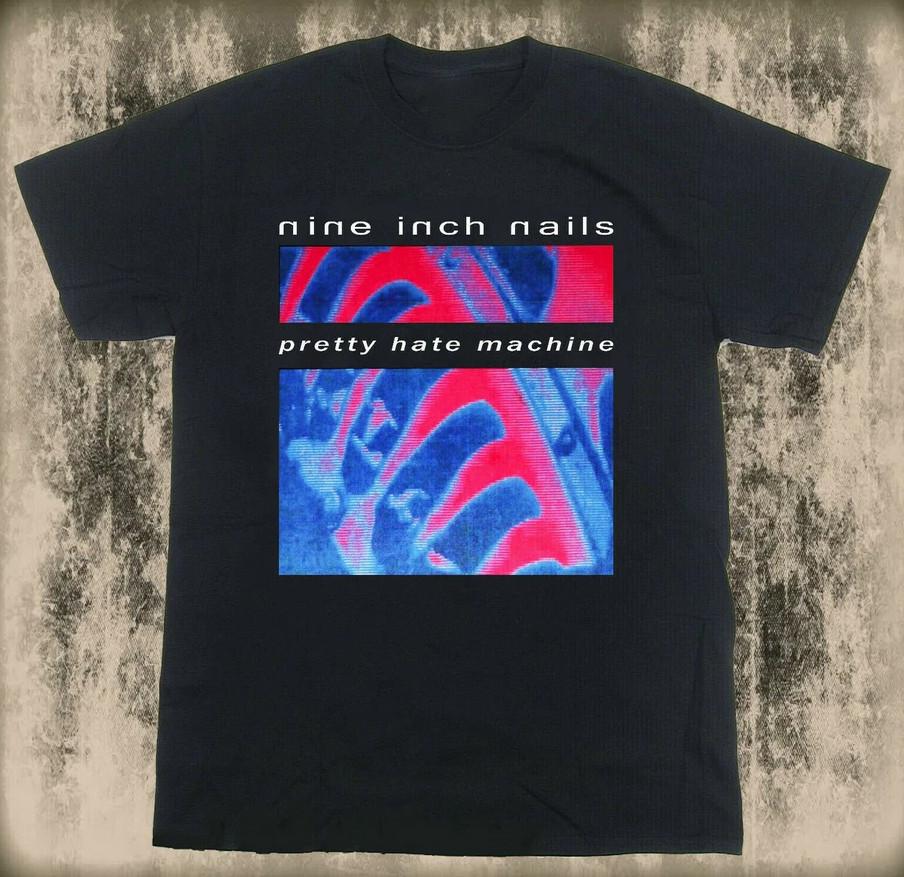 Новая футболка 9 Nails Pretty Hate Machine 1990-х годов хлопковая
