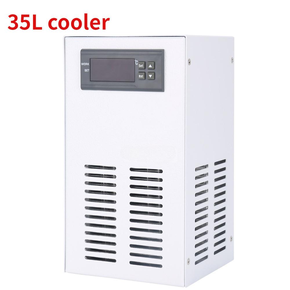 20L/35L White Aquarium Water Chiller Fish Tank Cooler Heater System Constant Temperature Device Sustainable Refrigeration Accessories White