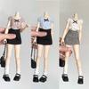DLBell Модная одежда Blythe Топ с бантом без плеч и мини-юбка в клетку для кукол Blythe OB24 Licca Pullip 1/6