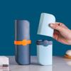 Travel Toothbrush Cup Case Portable Toiletry Holder Anti Dust Comb Container Box Toothpaste Carrier Organizer with Cover