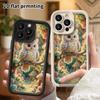 Phone Case: 2D flat, suitable for iPhone 18 17 16 15 14 13 12Pro protective case, forest rainbow owl, perfect Christmas and Halloween holiday gift