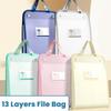Папка для файлов формата А4 на 13 слоев, высоко вместительная сумка для документов, мультяшная сумка-архив, подарок