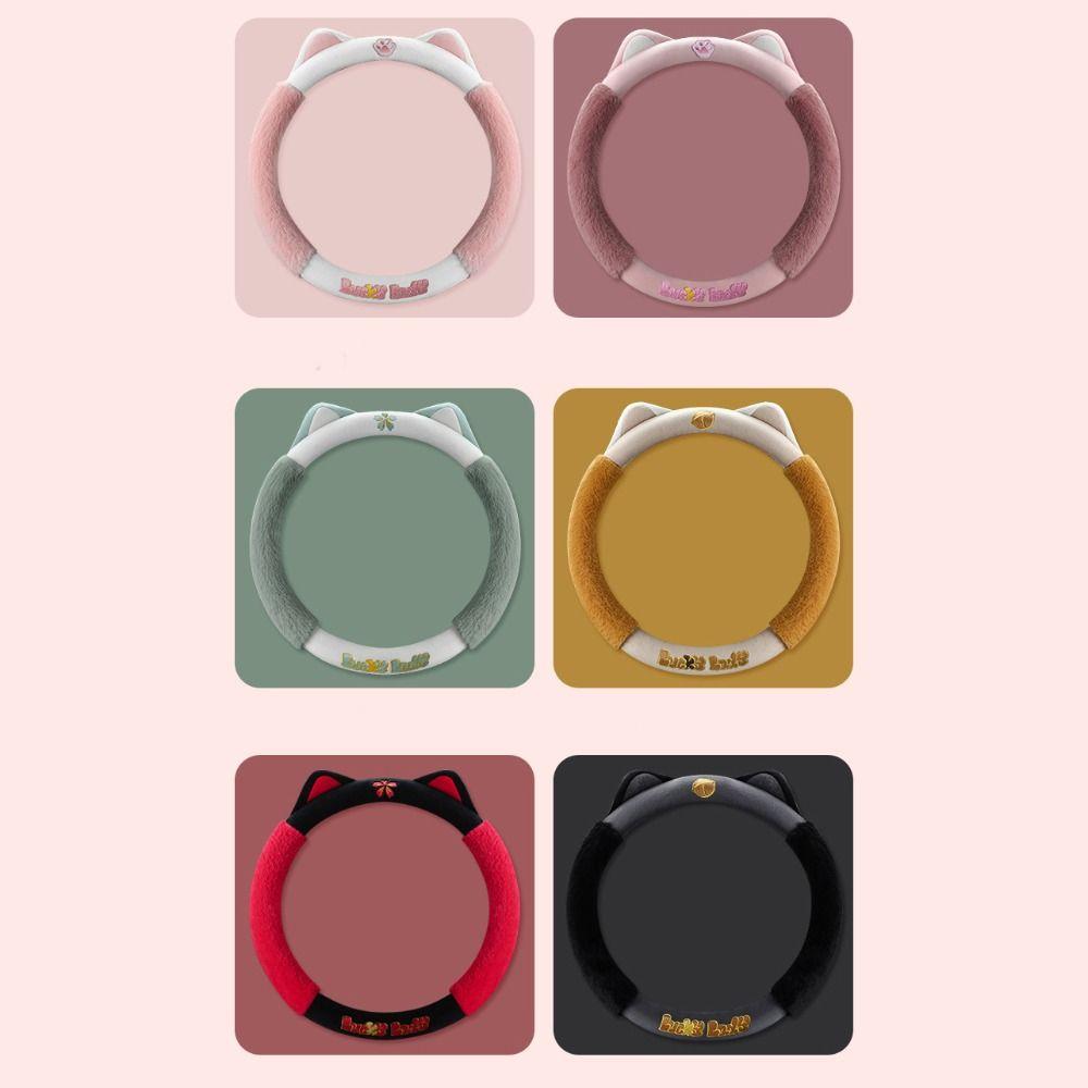 Cute Cat Steering Wheel Sleeve Steering Wheel Protector Cat Steering Wheel Cover Car Handle Cover