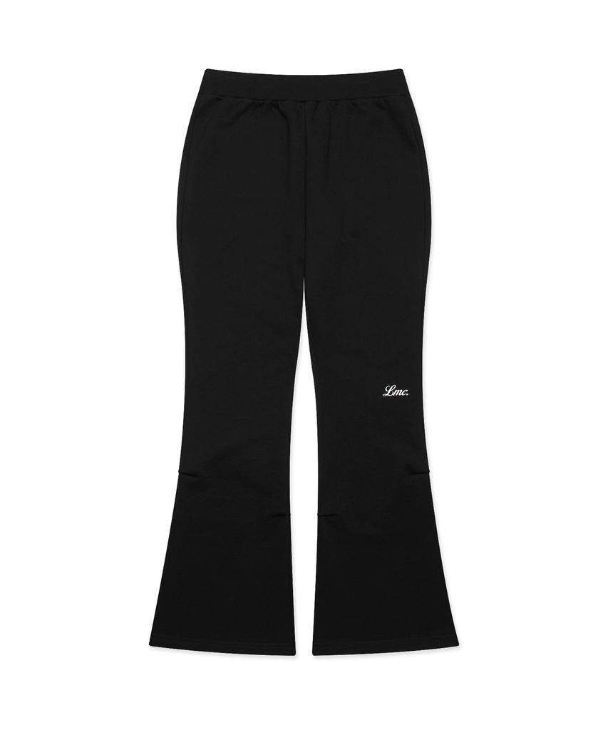 LMC Wm Shirring Boots Cut Sweat Pants Black