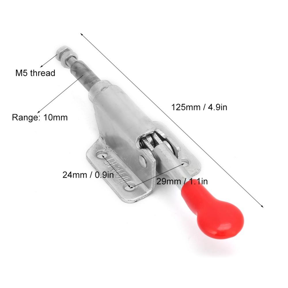 2pcs Pull Button Quick-Release Quick Release Clamp Adjustable Toggle Clamp For Machinery Fixtures
