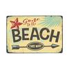 Винтажный постер для серфинга, летний жестяной знак для тики-бара, старый ржавый пляжный бар, ретро ржавая доска, металлические знаки 20x30 см