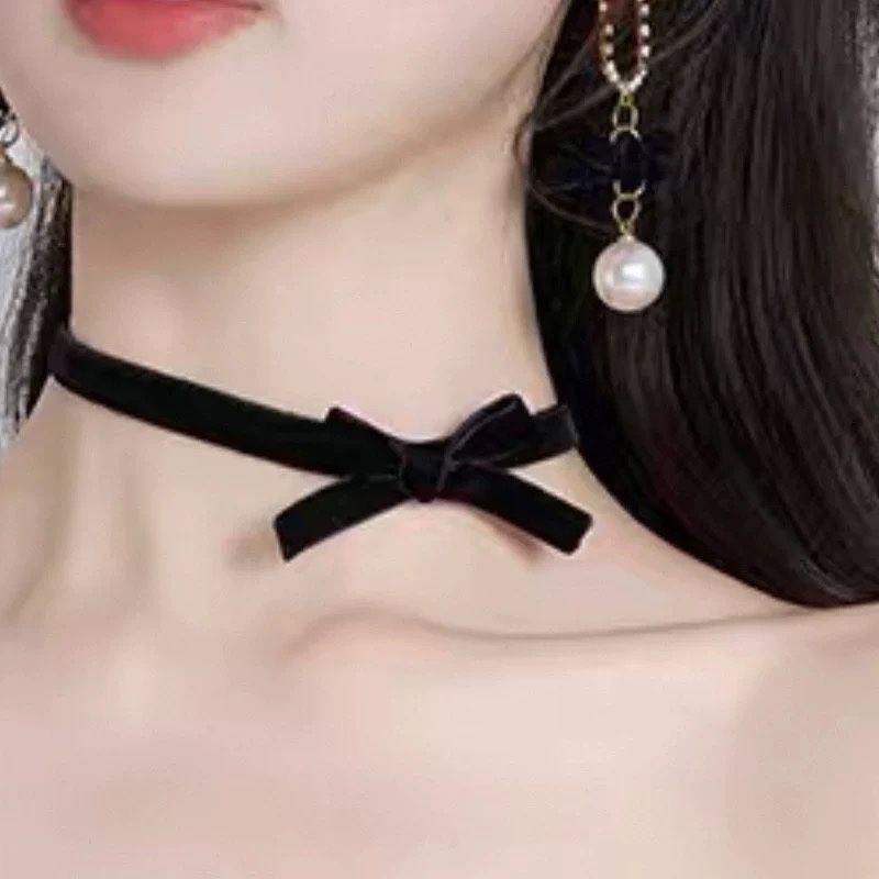 Black Lace Clavicle Chain Female Elegant Neck Accessories