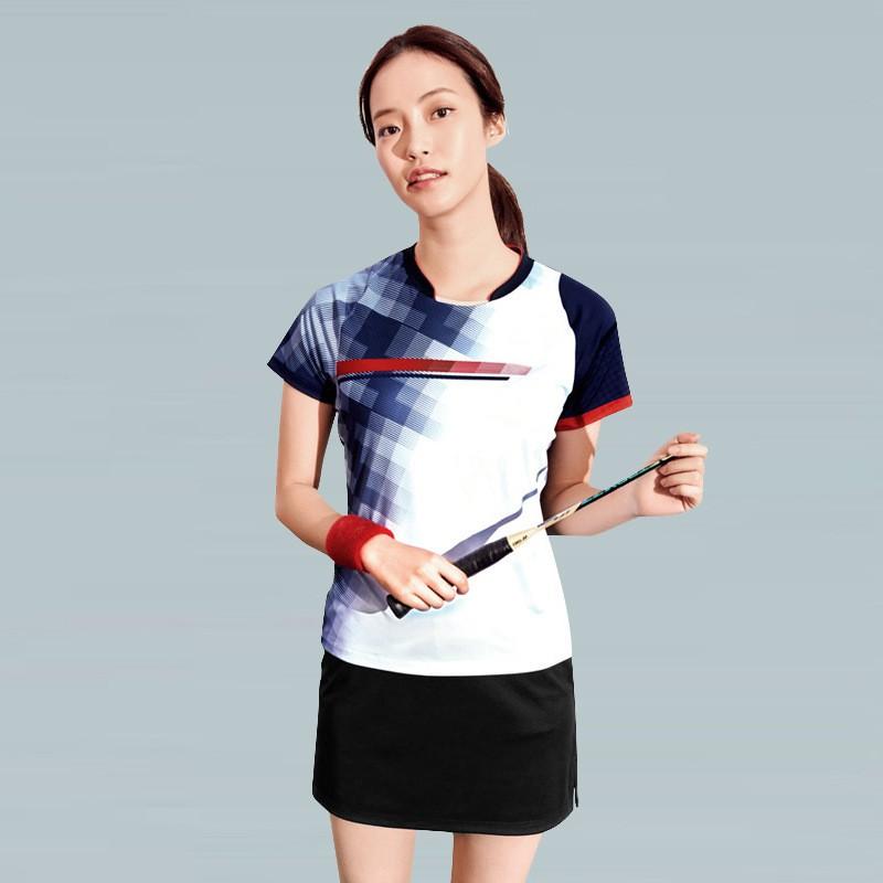 Womens Badminton Set Quick Dry Sportswear Short Sleeve Top Shorts Skirt Athletic Outfit Tennis Pickleball