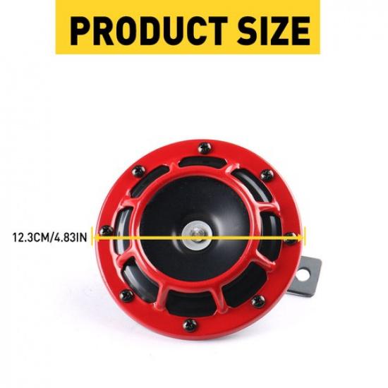 2PCS 110DB 12V Dual Tone Super Loud Air Train Horn Waterproof For Car Truck SUV
