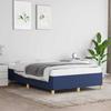 VidaXL Bed Frames, Upholstered Bed with Slatted Base, Double Bed with Footboard, Adult Bedroom Bed, Modern, Blue 120x190 379521